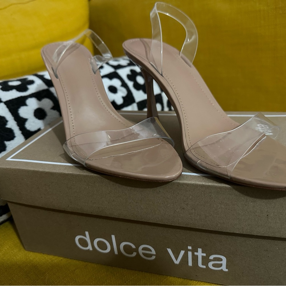 Women's Clear Nude Heels